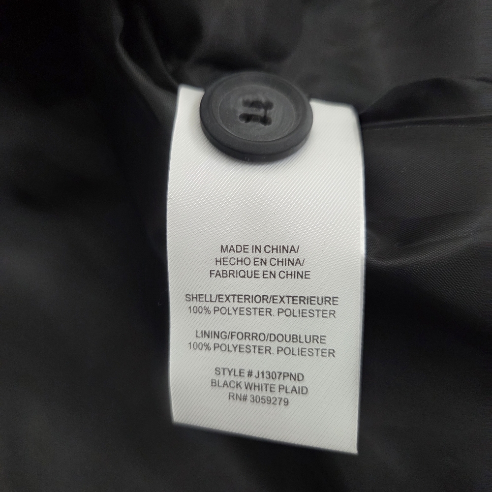 Thread & Supply Plaid Shacket Flannel Shirt Jacket NEW Womens Medium Black White - Picture 14 of 14